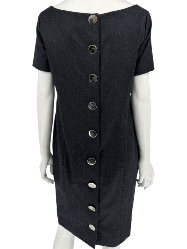 Pamella Roland Charcoal Grey 2-Piece Dress/Jacket Set – Large