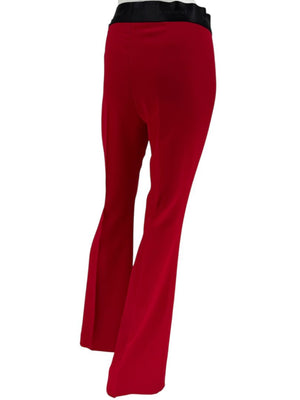 Pamella Roland Red Open Front Blazer & Trouser Set – Large