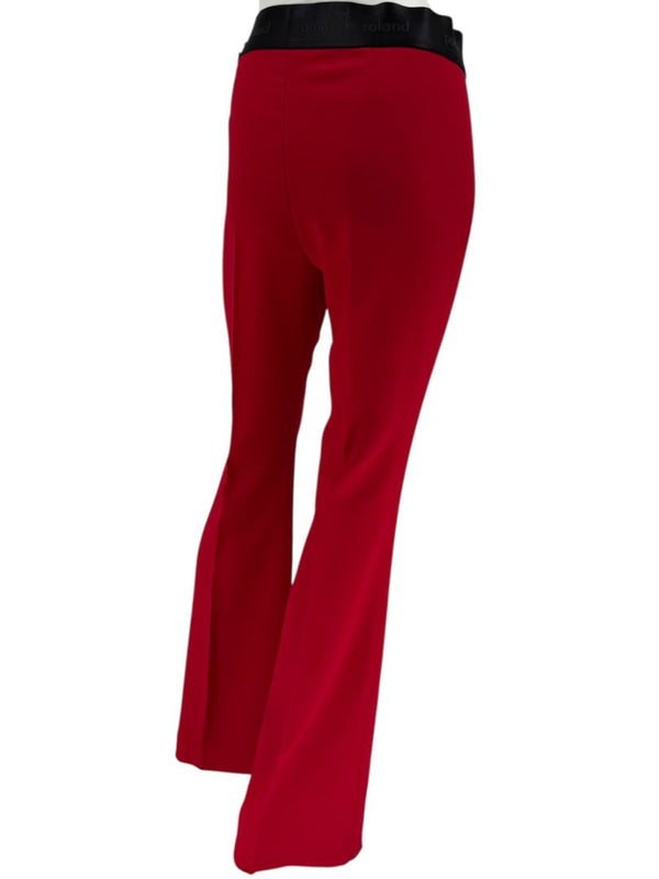 Pamella Roland Red Open Front Blazer & Trouser Set – Large