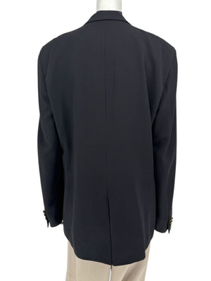 Versace Jeans Couture Black Wool Blend Blazer – Size IT 50 (US 40)