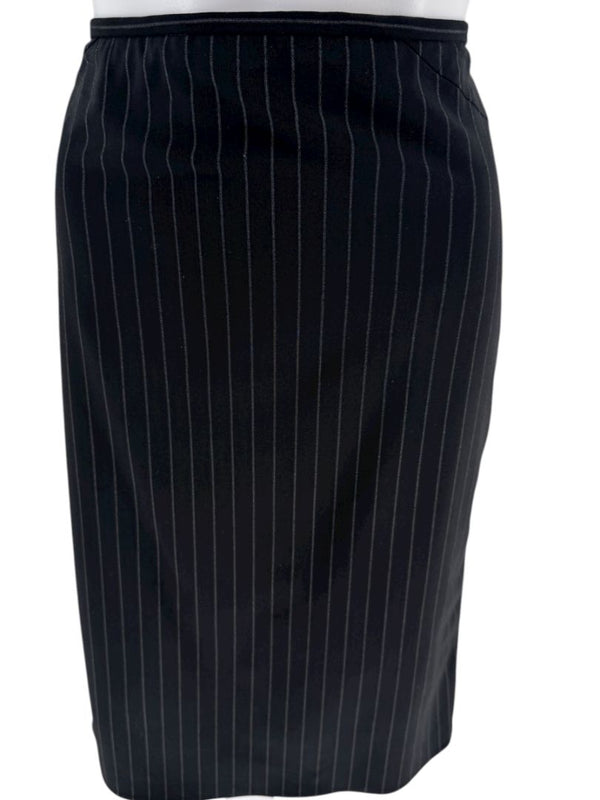 Armani Collezioni Charcoal Pinstripe 3-Piece Suit – Size 12
