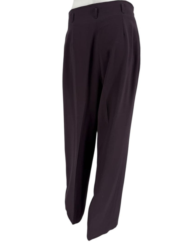 Ron Leal Aubergine Wool-Blend Two-Piece Set – Size 12