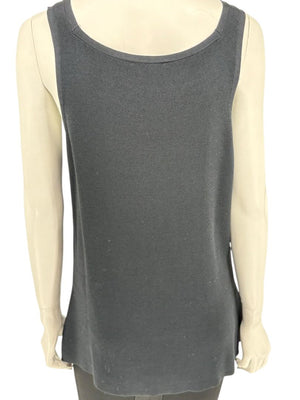 Oscar de la Renta Black Knit Sleeveless Tunic – Size L