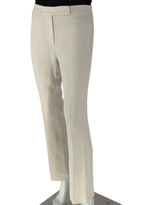Pamella Roland Ivory Silk Tailored Pants – Fits Like XL