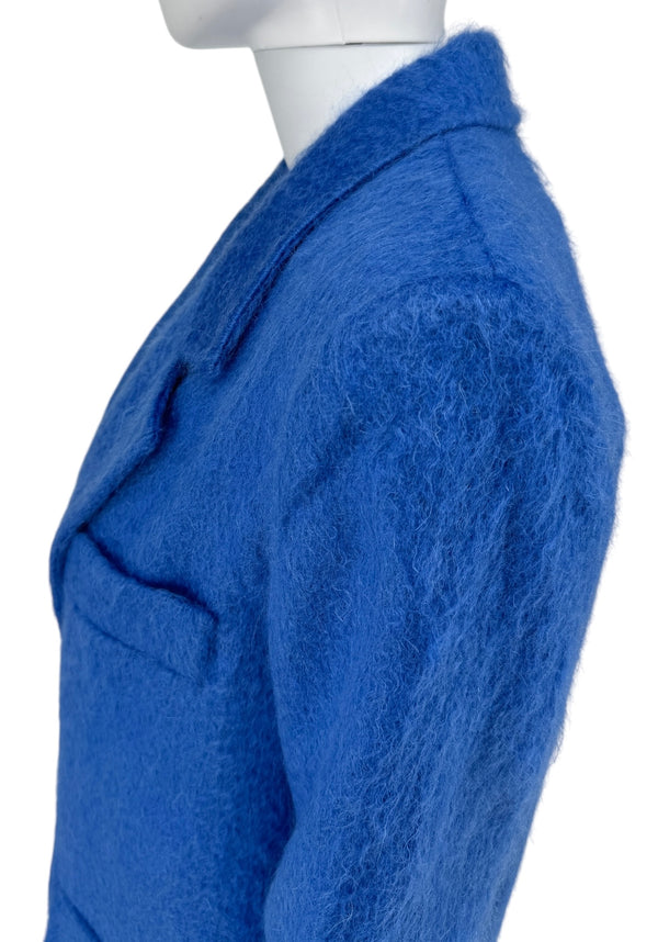 Max Mara Mohair Cobalt Blue Blazer New w/ Tags - Size 6