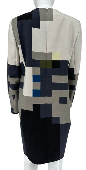 Akris November Day Printed Sheath Dress - Size 8