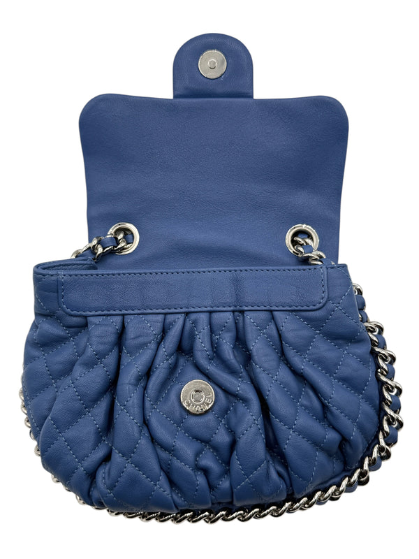 Chanel Cruise 2012 Chain Around Small Crossbody Bag - Blue
