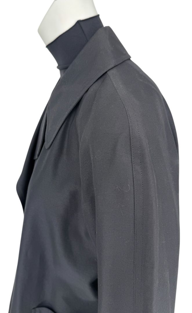 Anne Klein Charcoal Gray Open-Front Jacket – Size Small
