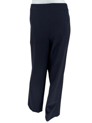 Armani Collezioni Navy Pinstripe Wrap Pantsuit – Made in Italy – Size 14