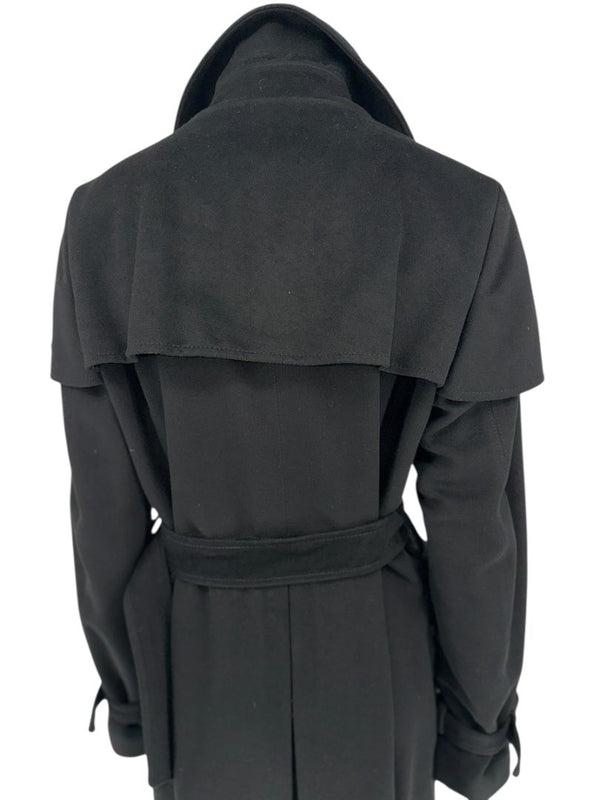 Burberry London Wool & Cashmere Trench Coat – Made in Italy, Size US 14