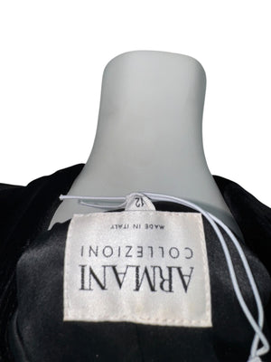 Armani Collezioni Black Velvet Pantsuit – IT 48 / US 12