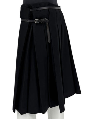 Burberry London Black Wool Kilt Skirt – Size US 12