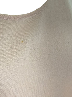 Chanel Pale Pink Cotton Logo Tank – Size FR 44 (US 10/12)