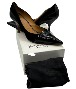 Yves Saint Laurent Suede & Patent Leather Pumps – Size 41