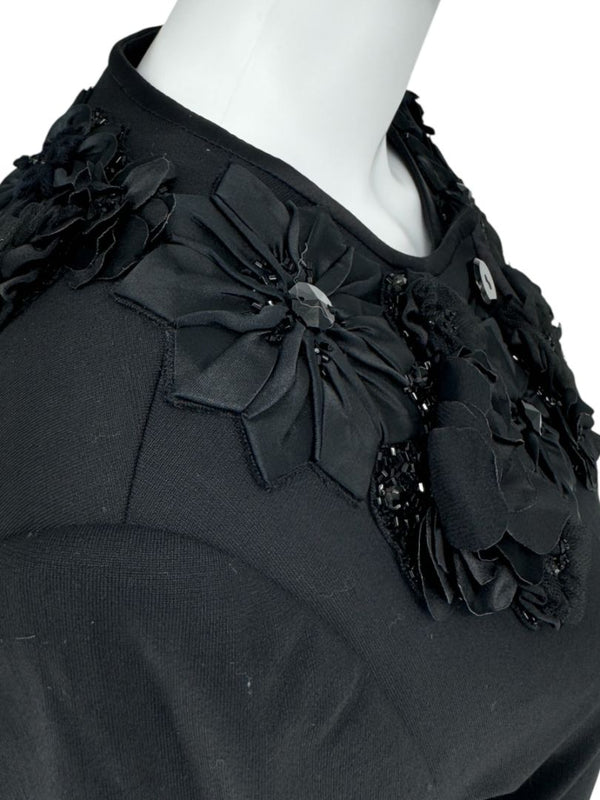 Pamella Roland Embellished Collar Longline Jacket - Large