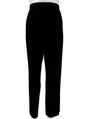 Lela Rose Pearl-Trim Ankle Pants – Black - Size 10
