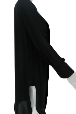 Khaite Pleated Silk Tunic Shirt