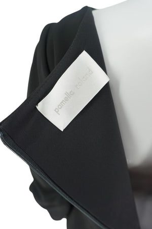 Pamella Roland Gold Button Cuff Shift Dress - Large