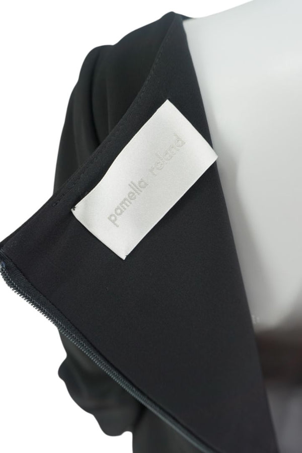 Pamella Roland Gold Button Cuff Shift Dress - Large