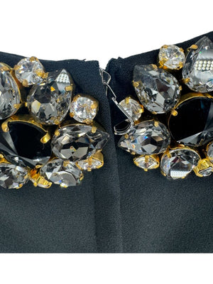 Dolce & Gabbana Embellished Collar Shift Dress - Size 10