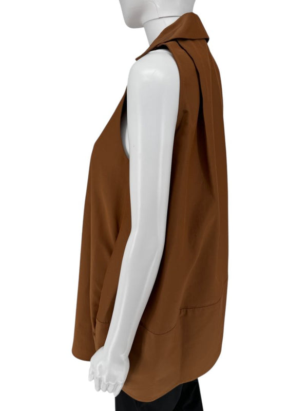 CO Sleeveless Rust Popover Tunic – Size XS