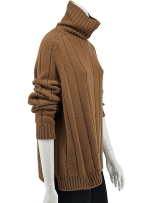 Loro Piana Baby Cashmere Ribbed Turtleneck Sweater – Size M