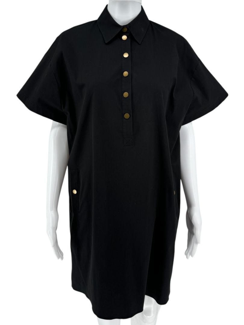 Michael Kors Collection Navy Popover Shirt Dress – Size XS