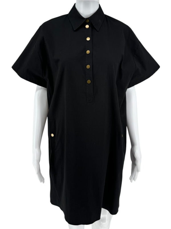 Michael Kors Collection Navy Popover Shirt Dress – Size XS