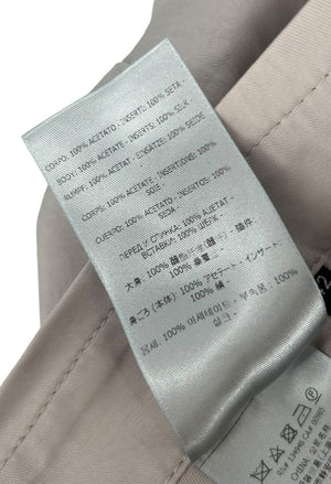 Tom Ford Taupe Acetate Silk-Zip Moto Cropped Pants – Size IT 42