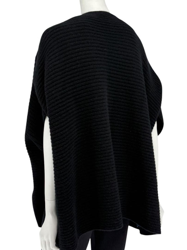 Michael Kors Black Cashmere Cape Cardigan - Size L