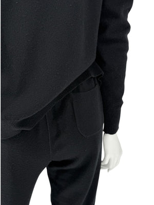 Loro Piana Black Baby Cashmere Lounge Set – Size 44 (Fits Like M/L)