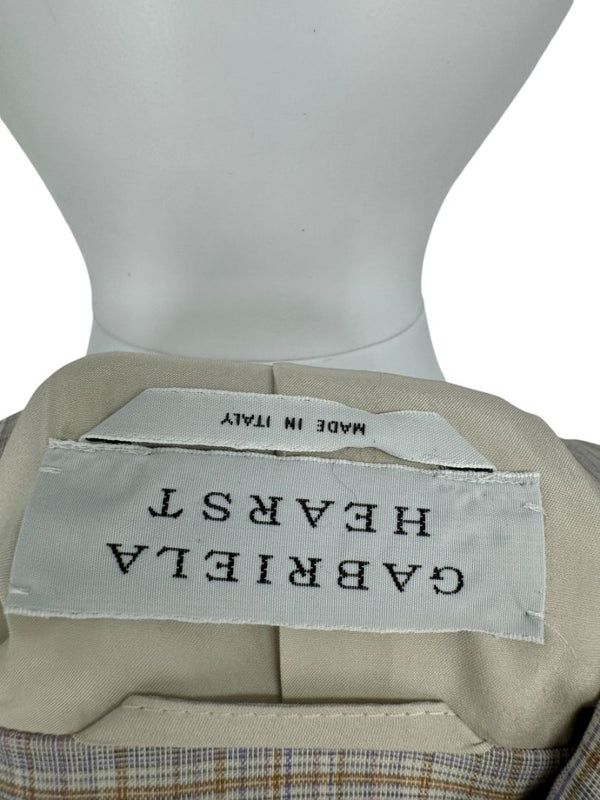 Gabriele Hearst Plaid Wool Blend Pantsuit – Size 46