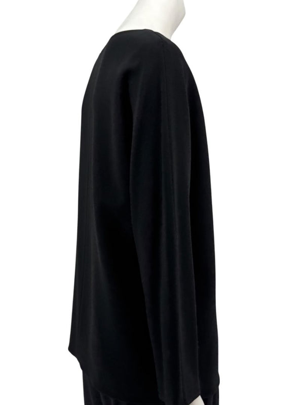 The Row Black Long Sleeve Boat Neck Pullover – Size XS