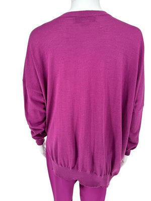 Stella McCartney Plum Knit Pullover & Pant Lounge Set – Size IT 42