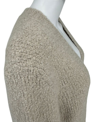 Gabriela Hearst Beige Bouclé Cashmere-Silk Cardigan – Size L
