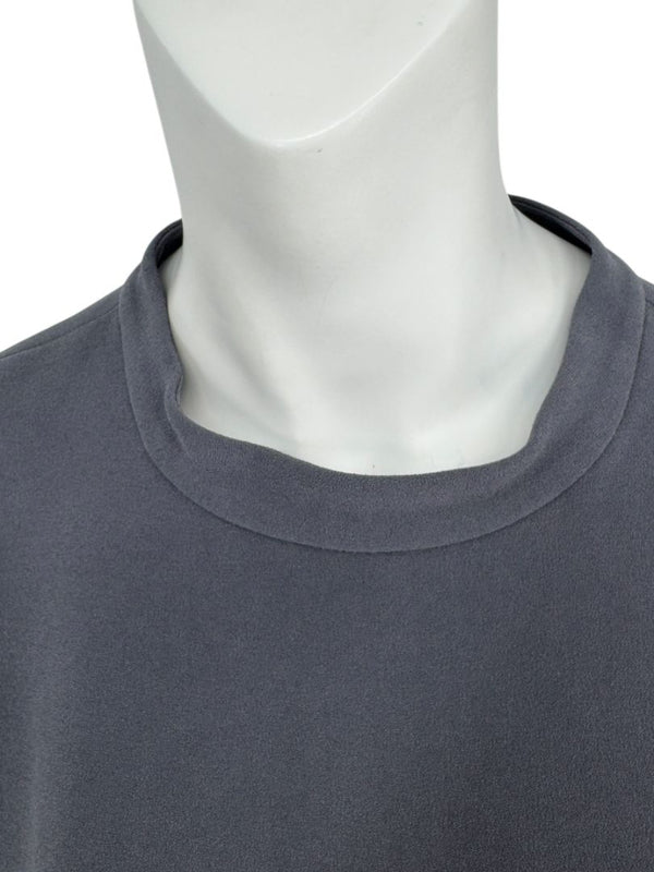 Tibi Charcoal Cap-Sleeve Mock Neck Top – Size L