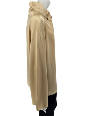 Rosetta Getty Champagne Satin Blouse – Size 6