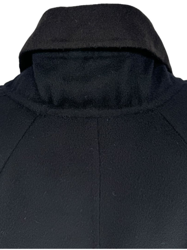 Pamella Roland Navy 100% Cashmere Double-Breasted Coat – L/XL