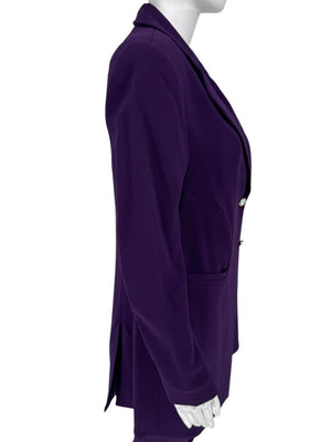 Pamella Roland Diamond Double Button Pant Suit - Large