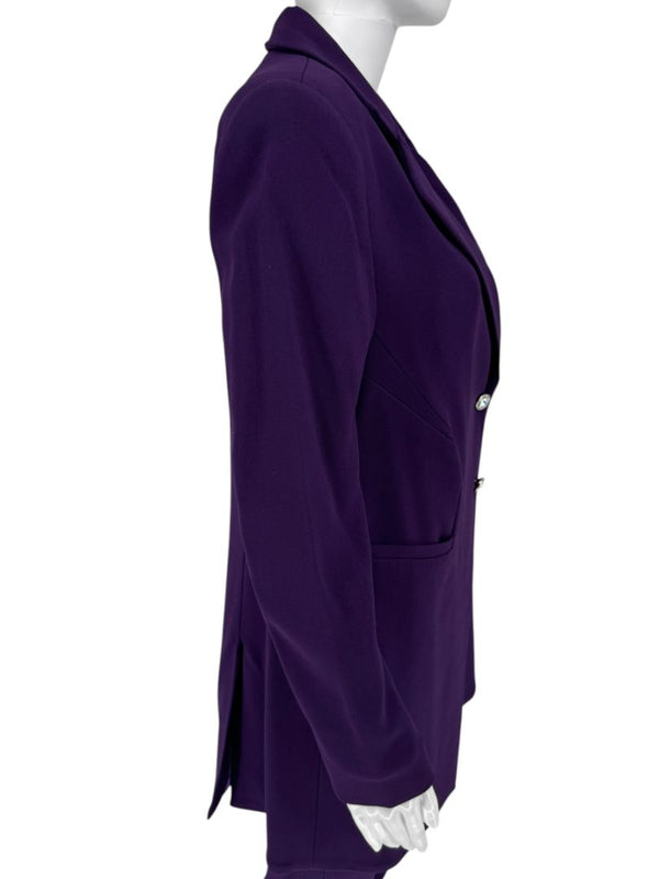 Pamella Roland Diamond Double Button Pant Suit - Large