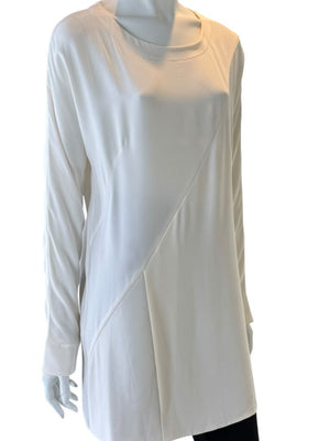 Akris Ivory Mulberry Silk Tunic Top – Size 8