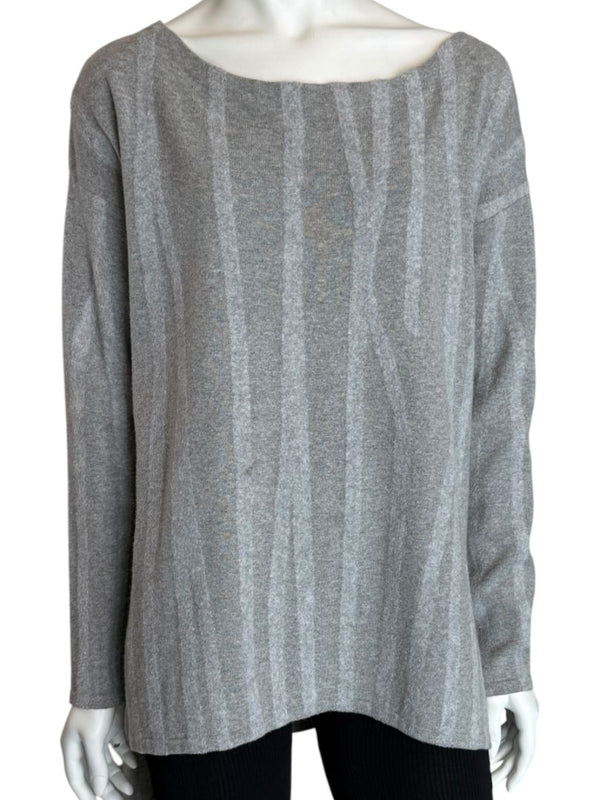 Donna Donna Karan Gray Wool-Blend Oversized Sweater – Size S