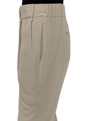 Brunello Cucinelli Beige Cropped Trousers - IT 44
