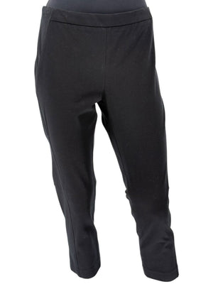 Brunello Cucinelli Black Cropped Stretch Cotton Trousers – Size US 10 / IT 46