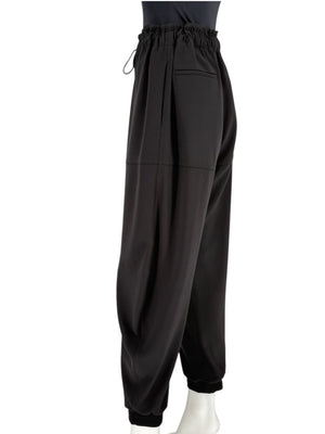 Chloé Black Relaxed Jogger Pants with Drawstring Waist - Size IT 42 / US 6