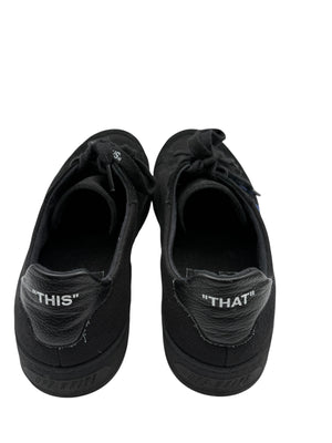 Off-White 2.0 Low Top Sneakers in Black & Blue Suede – Men’s Size 42 EU