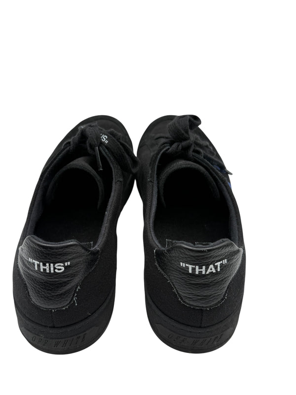 Off-White 2.0 Low Top Sneakers in Black & Blue Suede – Men’s Size 42 EU