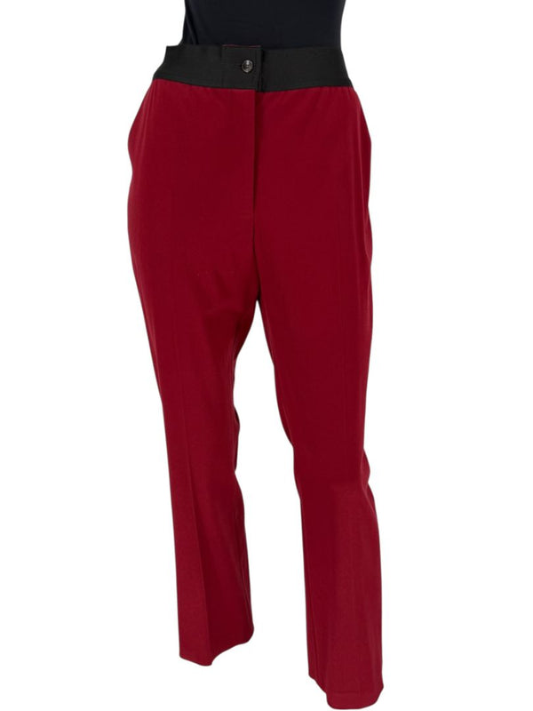 Akris Red Viscose Blend Pants – Size 10