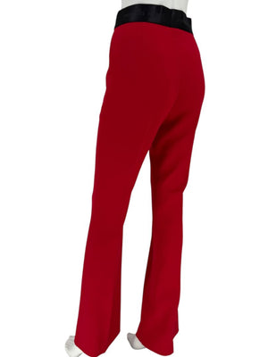 Pamella Roland Red Open Front Blazer & Trouser Set – Large