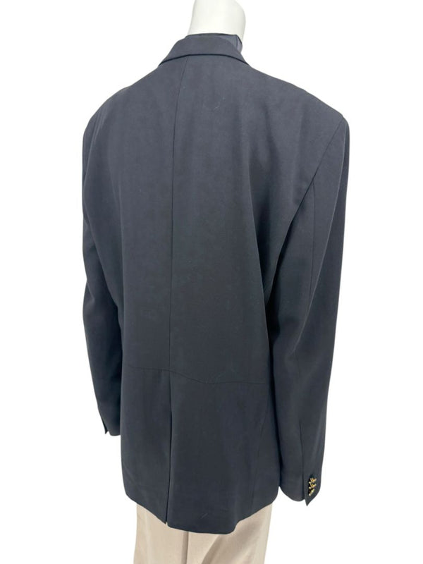 Versace Jeans Couture Black Wool Blend Blazer – Size IT 50 (US 40)